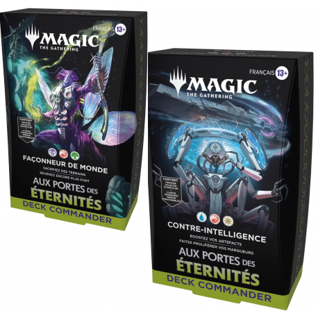 MTG - Magic Aux Portes des Eternités : Lot des 2 decks commanders VF