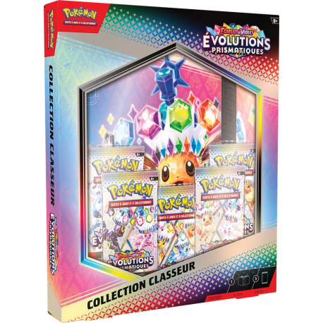 Pokémon - EV08 Evolutions Prismatiques - Coffret Potfolio + 5 boosters