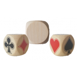 Dés atout bois 30 mm