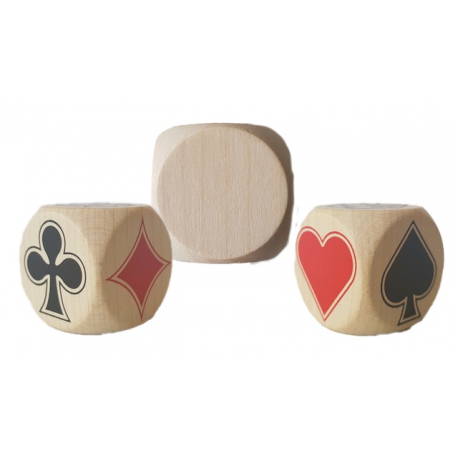 Dés atout bois 30 mm