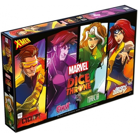 Dice Throne Marvel - Cyclope, Gambit, Malicia, Jean Grey