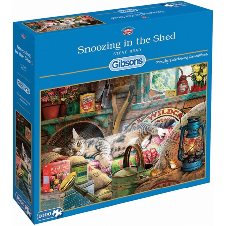 Puzzle 1000 pièces Gibson -Snoozing in the Shed