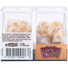 Set de 7 dés - Epic Forge - Blanc Nacré /or