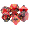 Set de 7 dés - Epic Forge - Fusion - Rouge et Noir/Or