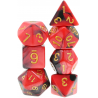 Set de 7 dés - Epic Forge - Fusion - Rouge et Noir/Or