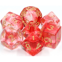 Set de 7 dés - Epic Forge - Crimson Light