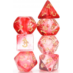 Set de 7 dés - Epic Forge - Crimson Light