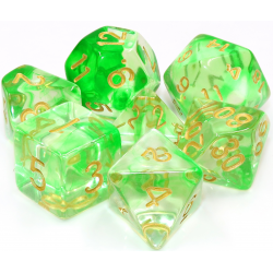 Set de 7 dés - Epic Forge - Green Ripples