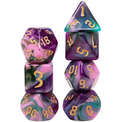 Set de 7 dés - Epic Forge - Elfes de la nuit