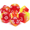 Set de 7 dés - Epic Forge - Fusion - Rouge et Jaune/Blanc