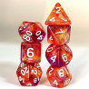 Set de 7 dés - Epic Forge - Violet et Orange Paillettes
