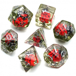 Set de 7 dés - Epic Forge - Gamme Insert - Coccinelle