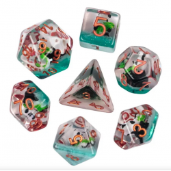 Set de 7 dés - Epic Forge - Gamme Insert - Panda