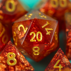 Set de 7 dés Premium - Larmes du Soleil