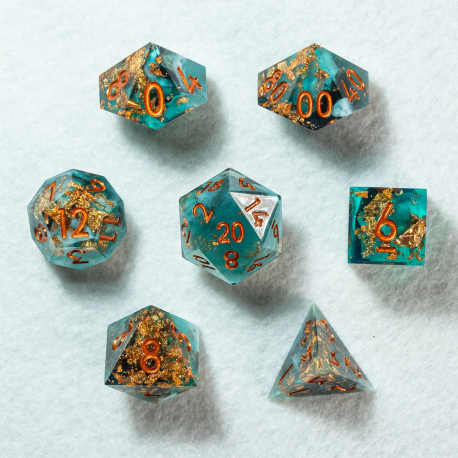 Set de 7 dés Premium - Flux Céleste