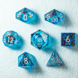 Set de 7 dés Premium - Flux Céleste