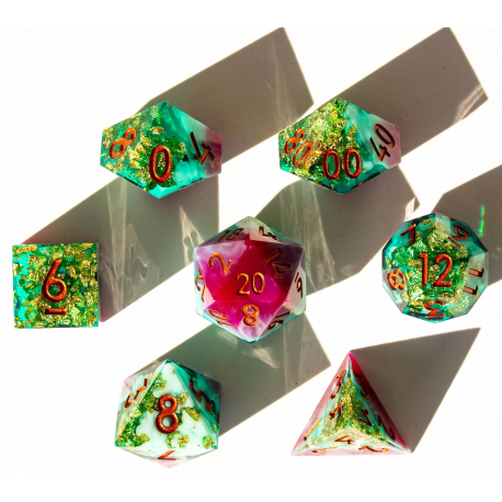 Set de 7 dés Premium - Flux Céleste