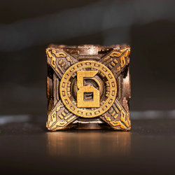 Set de 7 dés Métal - Les Mécaglyphes d’Airain