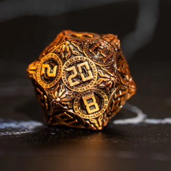 Set de 7 dés Métal - Les Mécaglyphes d’Airain