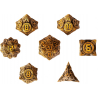Set de 7 dés Métal - Les Mécaglyphes d’Airain