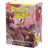 100 Protège-cartes Dragon Shield Matte Dual - Pomegranate & Gold