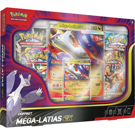 Pokémon - Coffret Ex 4 Boosters - Méga-Latias-Ex