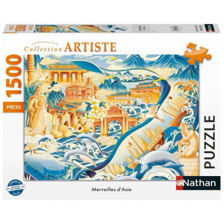Puzzle Nathan 1500 pièces - Atelier d'artiste - Laura Lhuillier