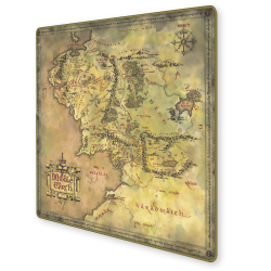 Tapis de jeu 60x60 LOTR - Plan de la Terre du Milieu