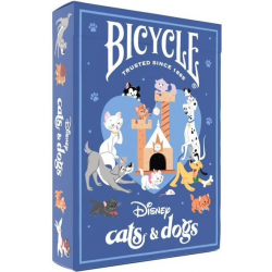 Jeu de 54 cartes Bicycle Disney - Cats & Dogs