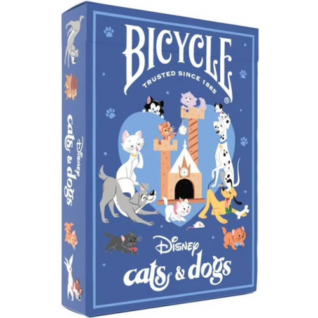 Jeu de 54 cartes Bicycle Disney - Cats & Dogs