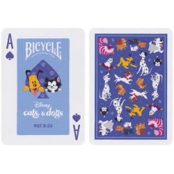 Jeu de 54 cartes Bicycle Disney - Cats & Dogs