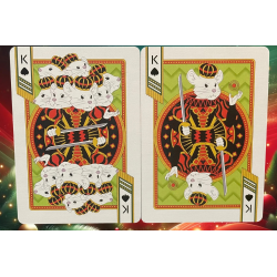 Jeu de 54 cartes Bicycle Nutcracker (Guilded Rouge)