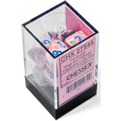 Set de 7 dés - Festive - Pop Art/Bleu