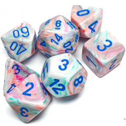 Set de 7 dés - Marble Vert/Vert foncé