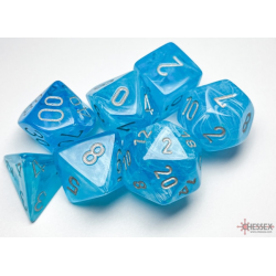 Set de 7 dés - Luminary - Sky/Argent