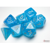 Set de 7 dés - Luminary - Sky/Argent