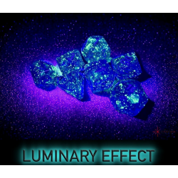 Set de 7 dés - Luminary - Violet/Blanc