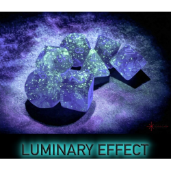 Set de 7 dés - Luminary - Fumée/Argent