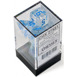 Set de 7 dés - Luminary - Icicle/Bleu