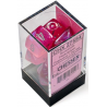 Set de 7 dés - Luminary - Rose/Argent