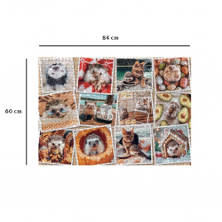 Puzzle Nathan 1500 pièces - Les aventures du hérisson