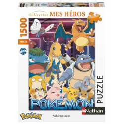 Puzzle Nathan 1500 pièces - Pokémon Néon