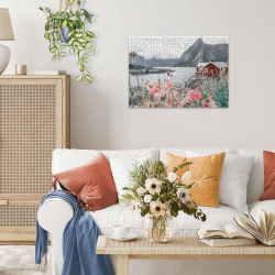 Puzzle 1000 pièces - Ravensburger - Reine, Lofoten, Norvège (Puzzle Highligh)