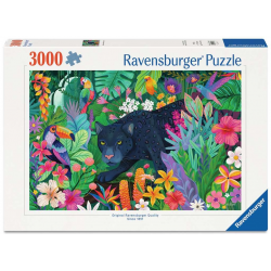 Puzzle 3000 pièces - Ravensburger - Panthère dans la jungle
