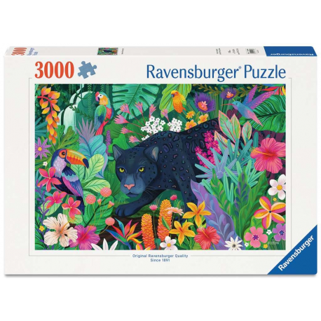 Puzzle 3000 pièces - Ravensburger - Panthère dans la jungle
