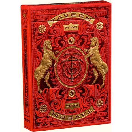 Jeu de 54 cartes Theory11 Tavern On the Green (Red Edition)