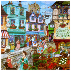Puzzle 1000 pièces eeboo - Village by the sea