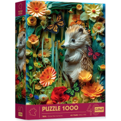 Puzzle Premium 1000 pièces Trefl - Collection Paper Art - Paper Hedgehog