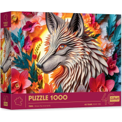 Puzzle Premium 1000 pièces Trefl - Collection Paper Art - Paper Wolf