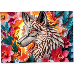 Puzzle Premium 1000 pièces Trefl - Collection Paper Art - Paper Wolf